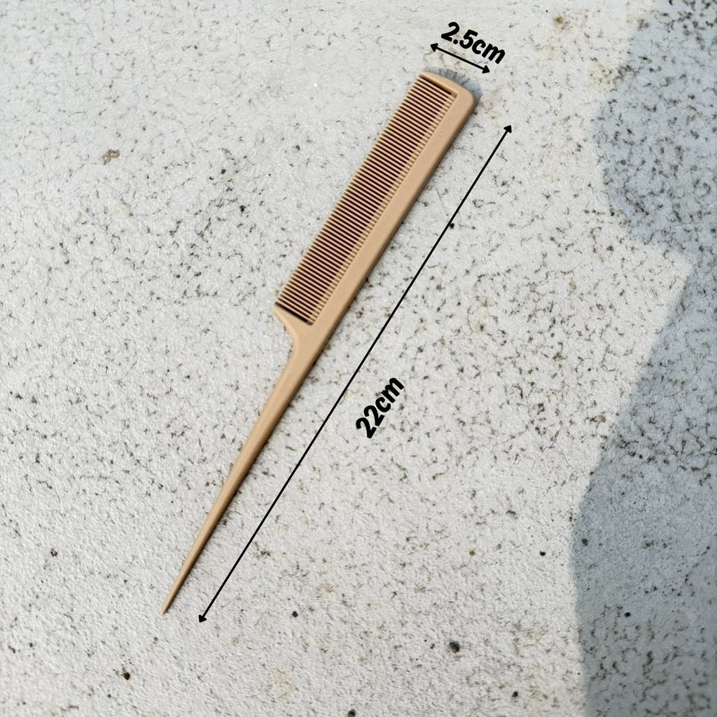 Eco-Friendly Plant Fiber Rat Tail Comb – Biodegradable Styling Comb