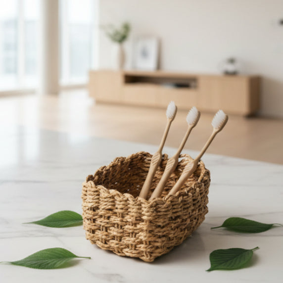 Eco-Friendly Plant Fiber Toothbrush Set – Compostable Toothbrushes