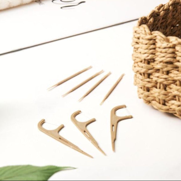 Tea Fiber Dental Floss Picks – 50 pcs (Box Pack)