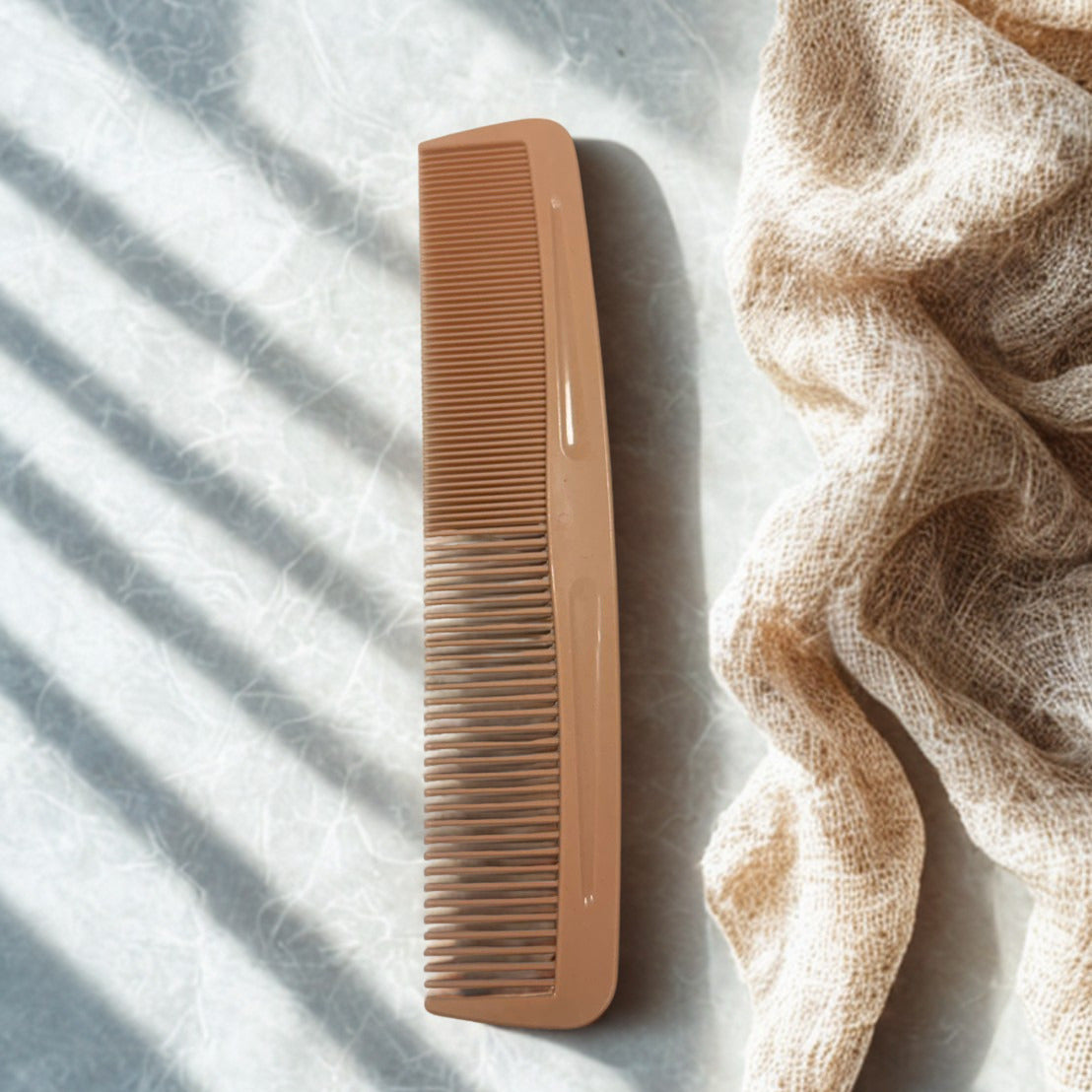 Eco-Friendly Plant Fiber Large Flat Comb – Biodegradable Hair Comb