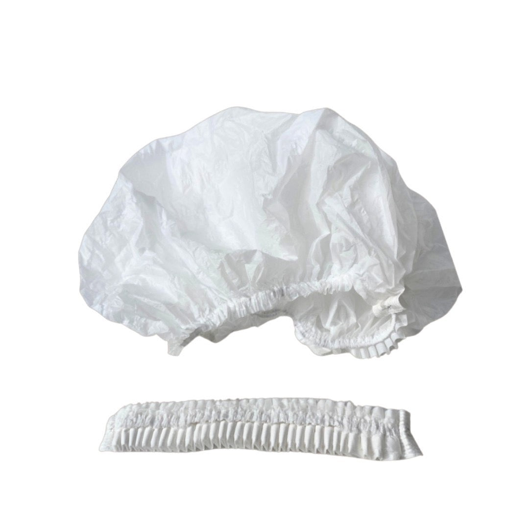10-Piece Tea Fiber Plant-Based Shower Cap Set