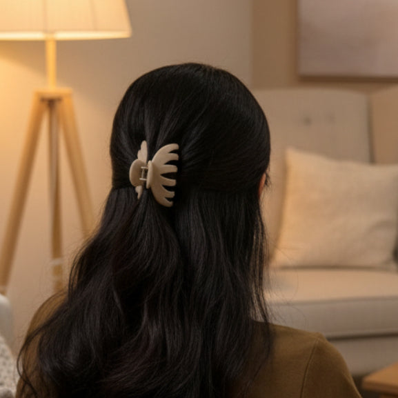 Eco-Friendly Plant Fiber 6-Claw Hair Clip – Biodegradable