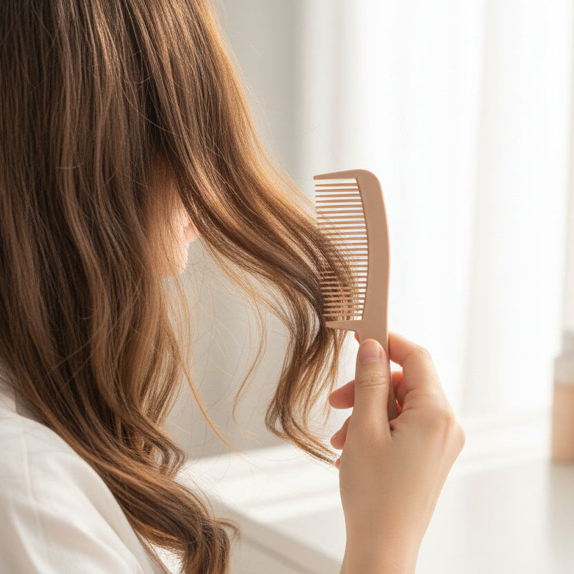 Eco-Friendly Plant Fiber Small Handle Comb – Biodegradable Hair Comb