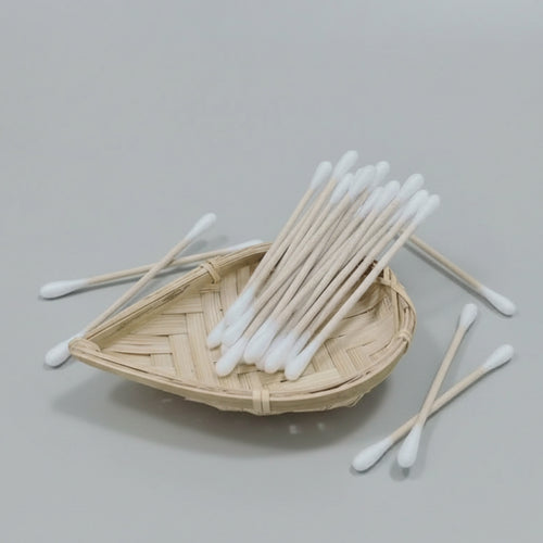 Eco-Friendly Plant Fiber Cotton Swabs – Compostable Cotton Buds 200PCS