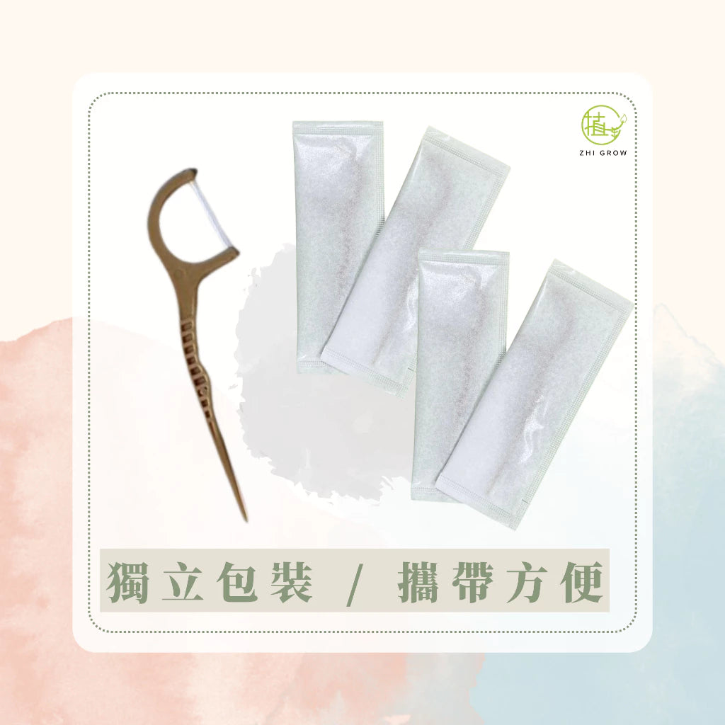 Individually Wrapped Tea Fiber Dental Floss Picks